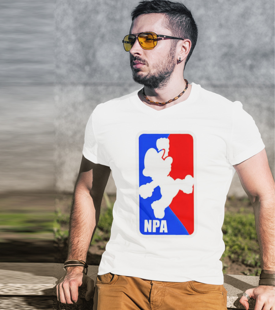 Mario NPA National Plumber Association NBA T-Shirt