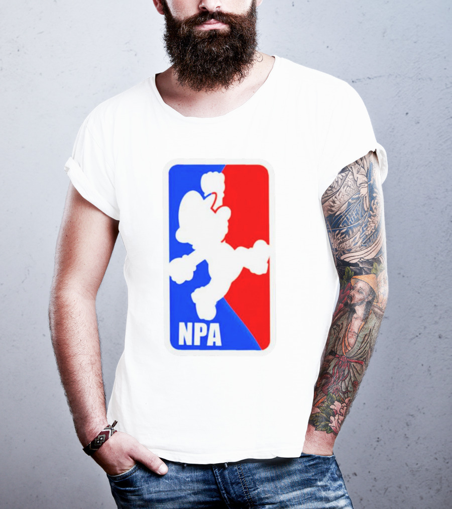 Mario NPA National Plumber Association NBA T-Shirt