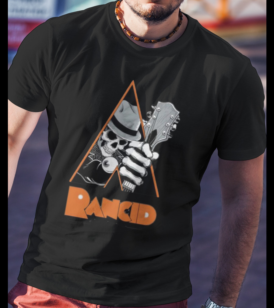 Pvnx Rancid Skull Guitar Fedora T-Shirt