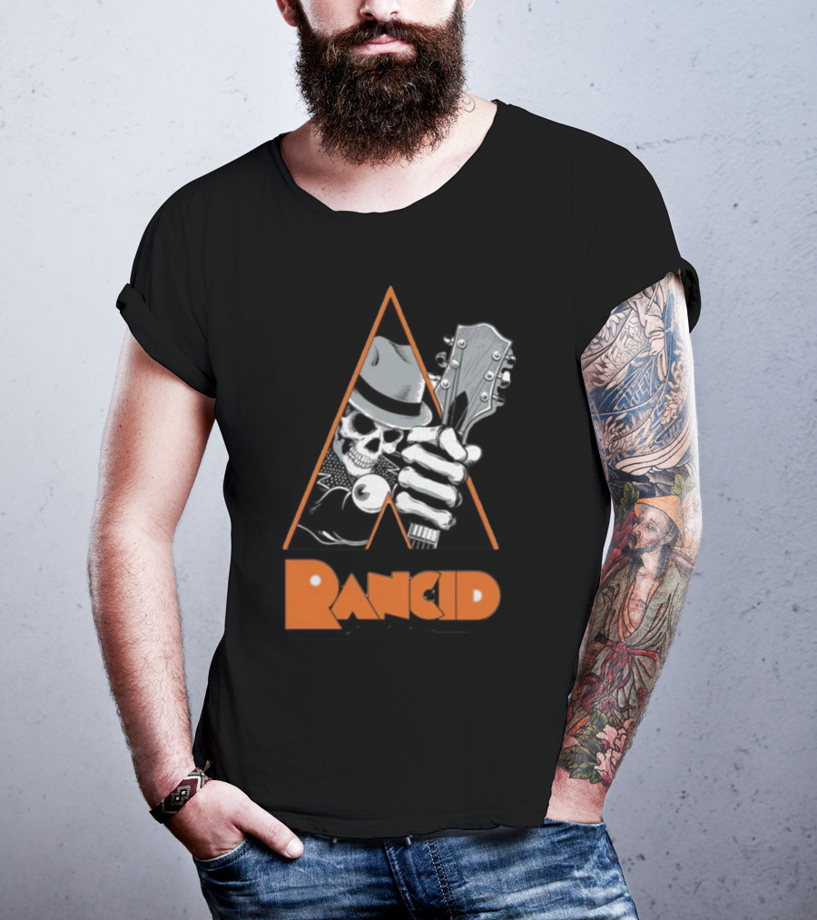 Pvnx Rancid Skull Guitar Fedora T-Shirt