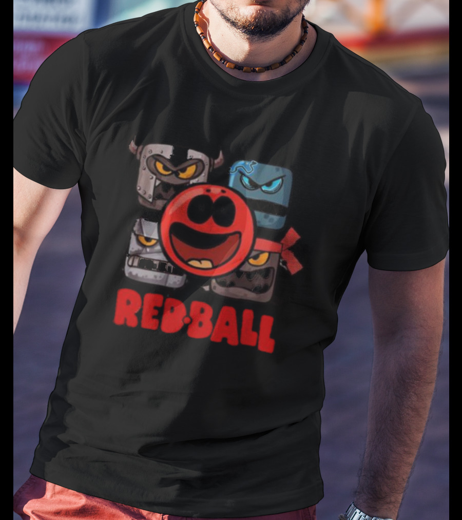 Red Ball 4 Characters And Enemies The Crew T-Shirt