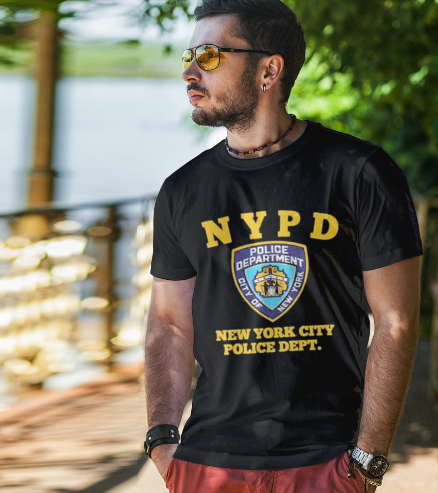 NYPD Police Department City Of New York Badge New York City Police Dept T-Shirt