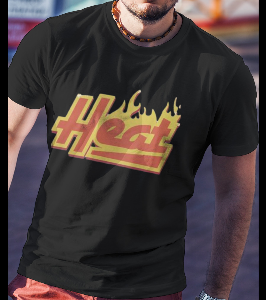 Court Culture Heat Flames Basketball Enthusiast T-Shirt