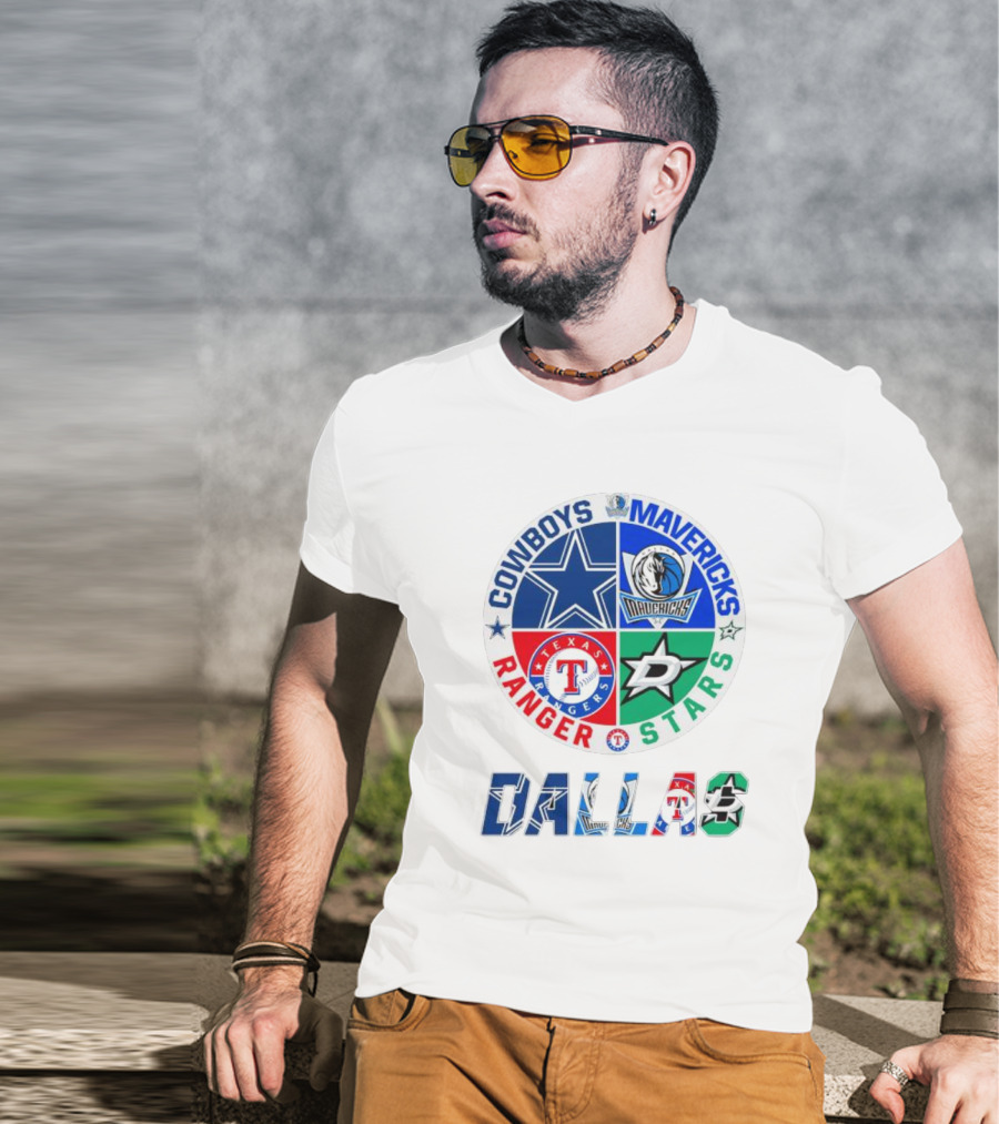 Dallas Cowboys Mavericks Rangers Stars T-Shirt