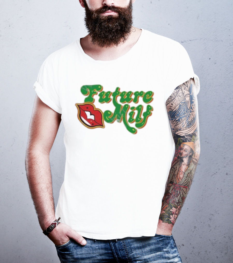 Future M.I.L.F Red Lips Green Script T-Shirt