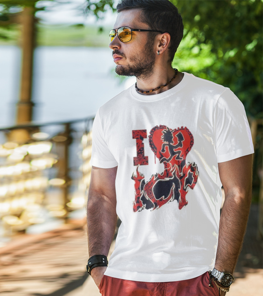 I Heart Love ICP Insane Clown Posse Juniors T-Shirt