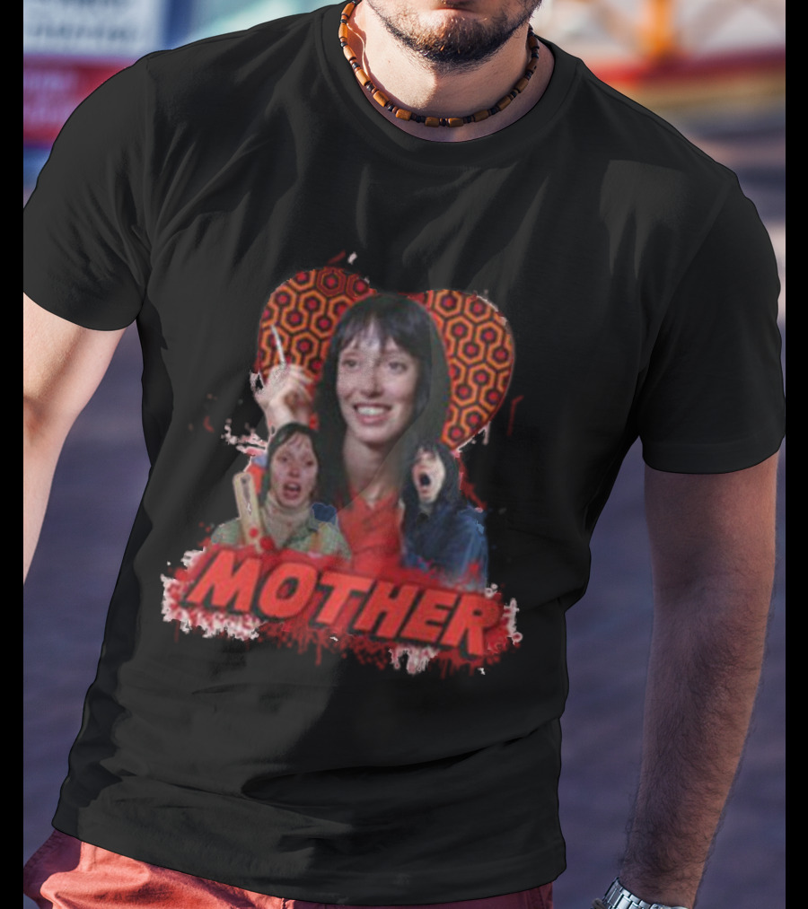 Mother The Shining Iconic Horror Film Parody Redrum Typography T-Shirt