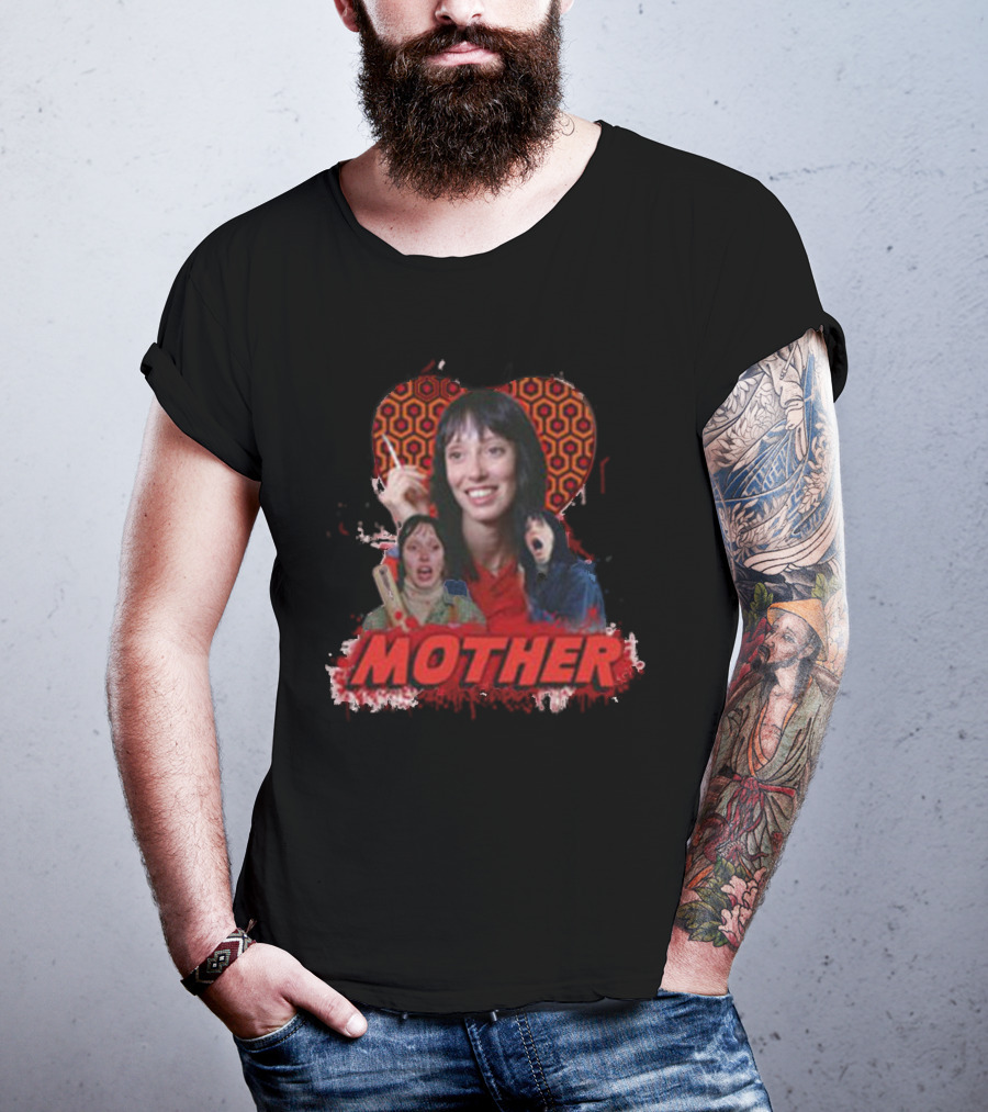 Mother The Shining Iconic Horror Film Parody Redrum Typography T-Shirt