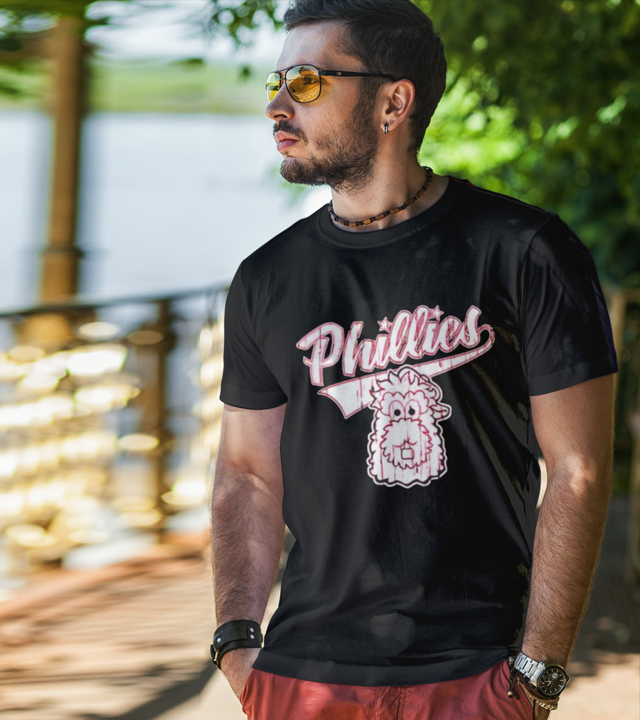 Phillies Phanatic Cartoon Head T-Shirt
