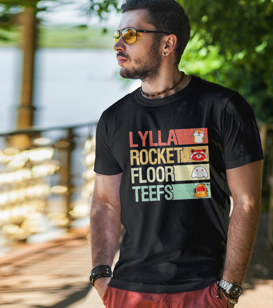 Lylla Rocket Floor Teefs Guardians Icons T-Shirt