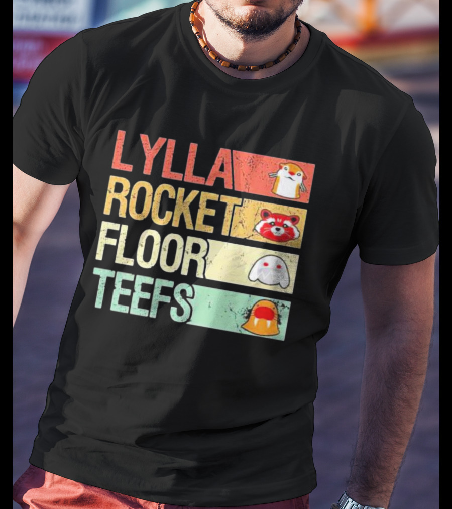 Lylla Rocket Floor Teefs Guardians Icons T-Shirt