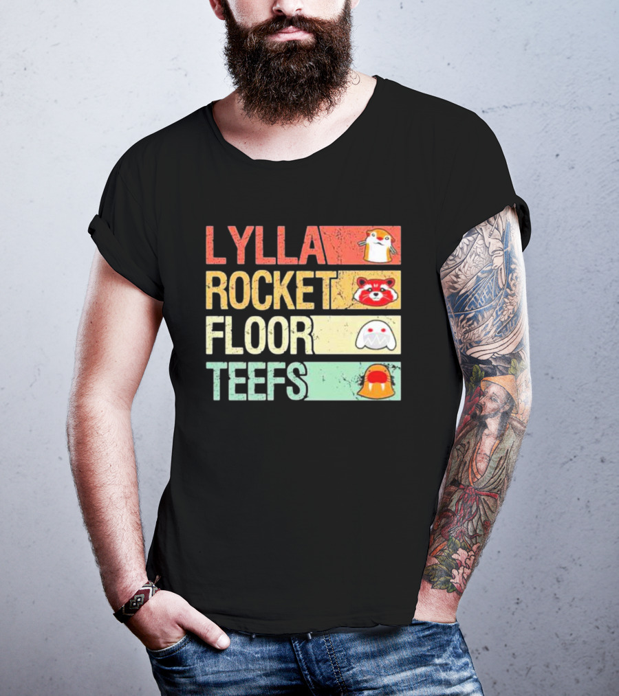 Lylla Rocket Floor Teefs Guardians Icons T-Shirt