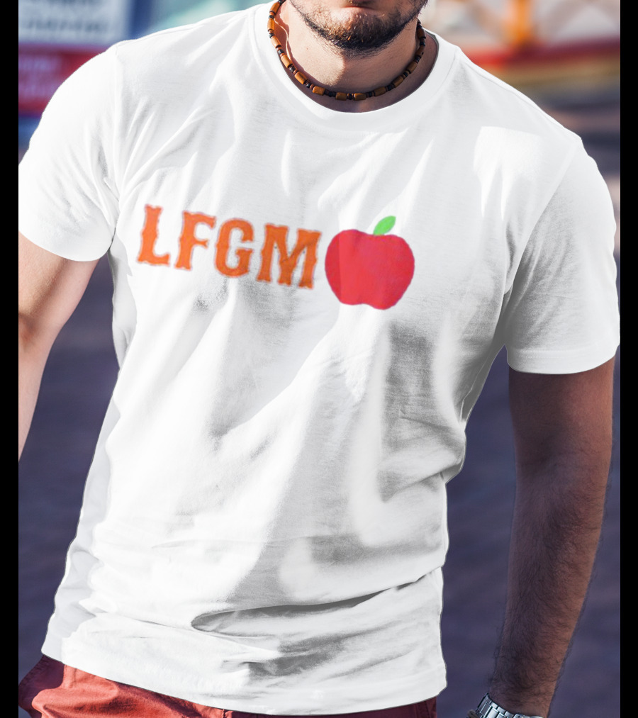 Mets Merized LFGM Apple Fan T-Shirt