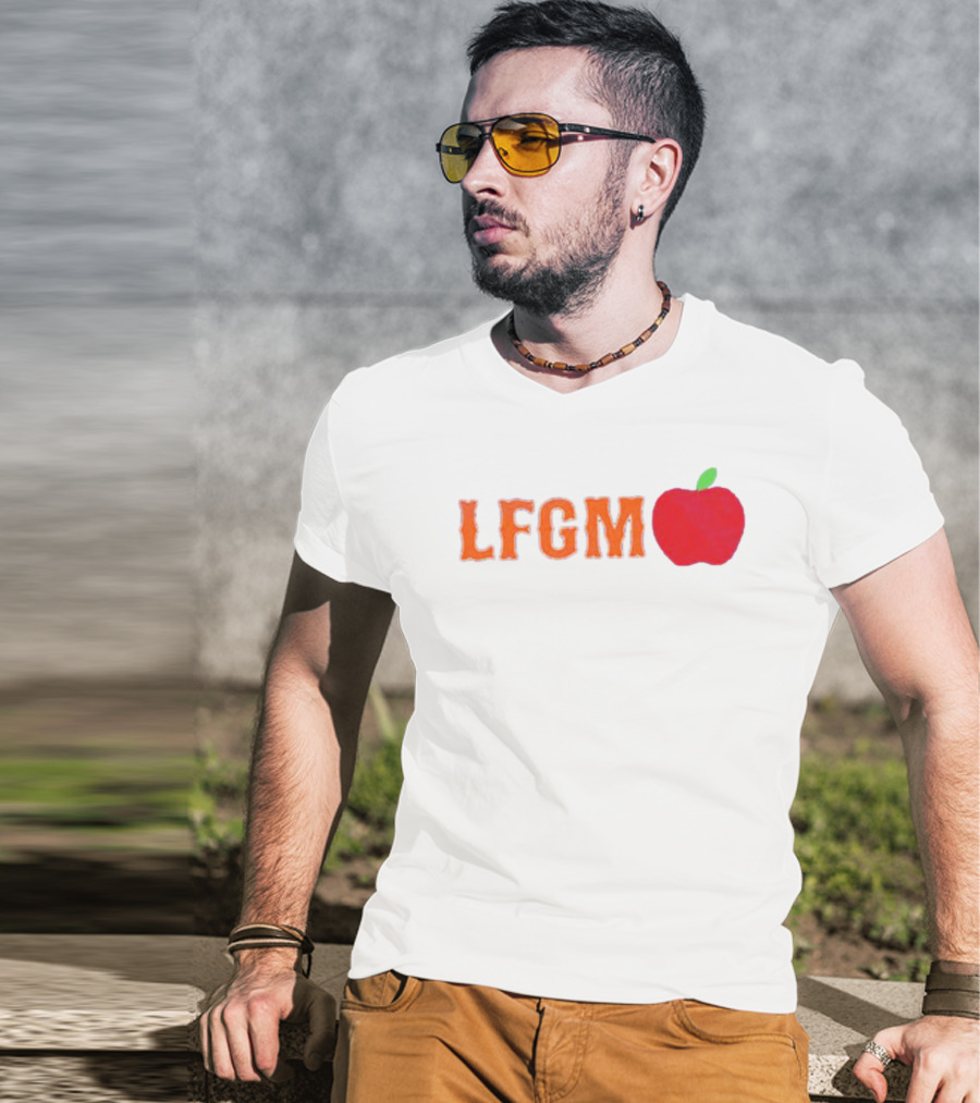 Mets Merized LFGM Apple Fan T-Shirt