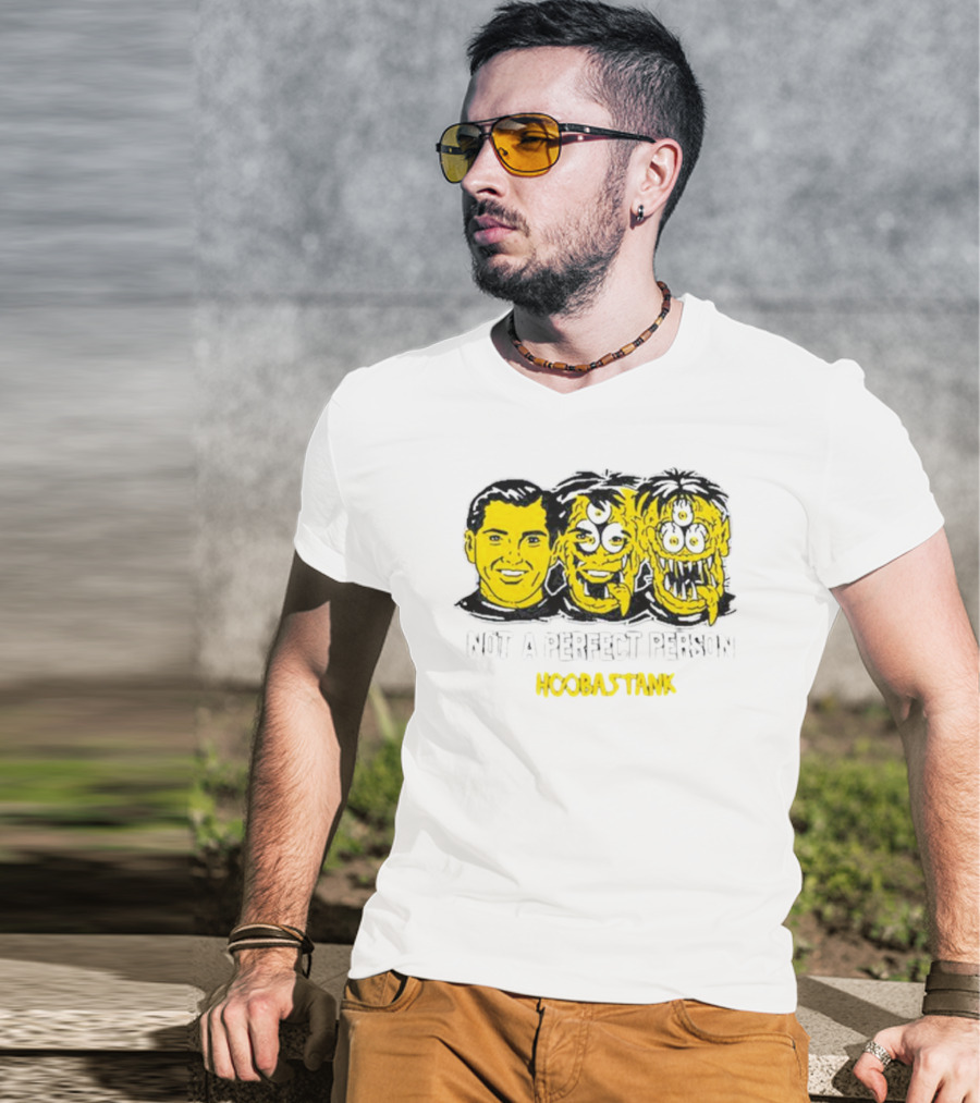 Not A Perfect Person Hoobastank Yellow Faces T-Shirt