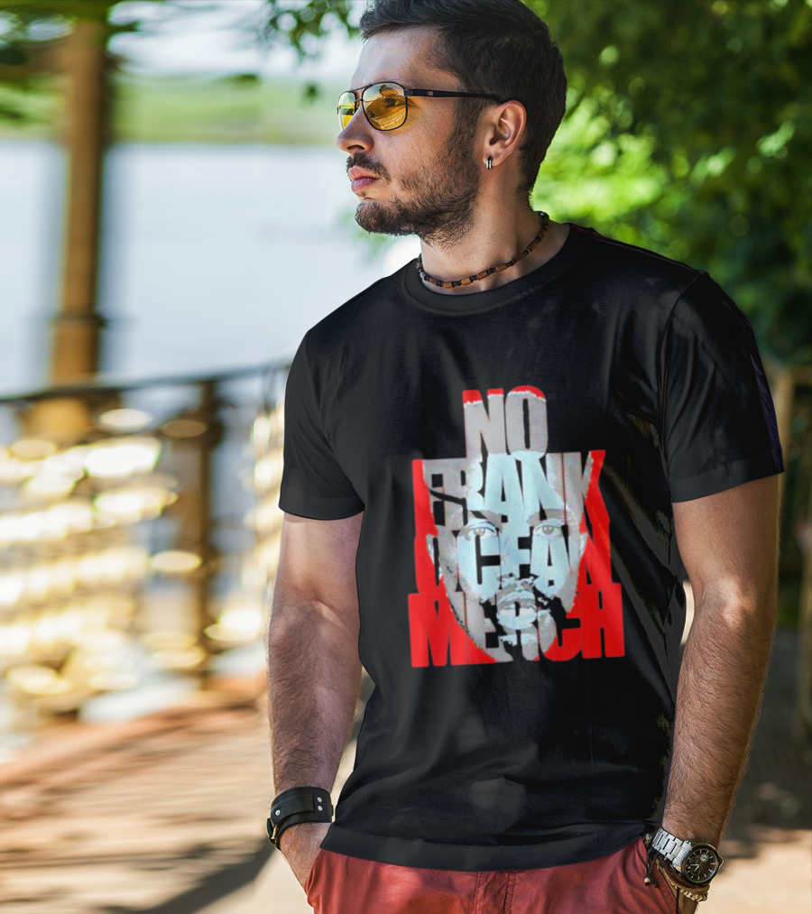 No Frank Ocean Merch Bold Text Face T-Shirt