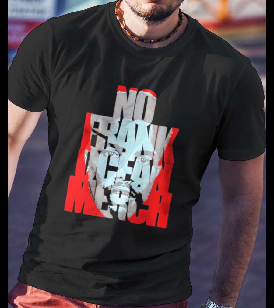 No Frank Ocean Merch Bold Text Face T-Shirt