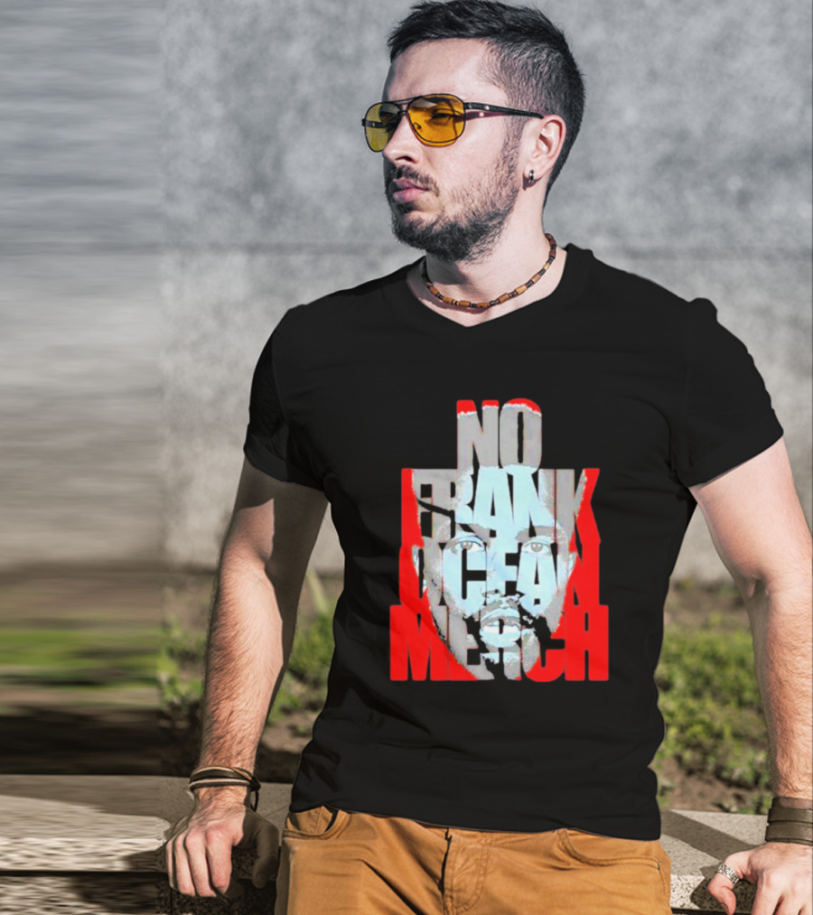 No Frank Ocean Merch Bold Text Face T-Shirt
