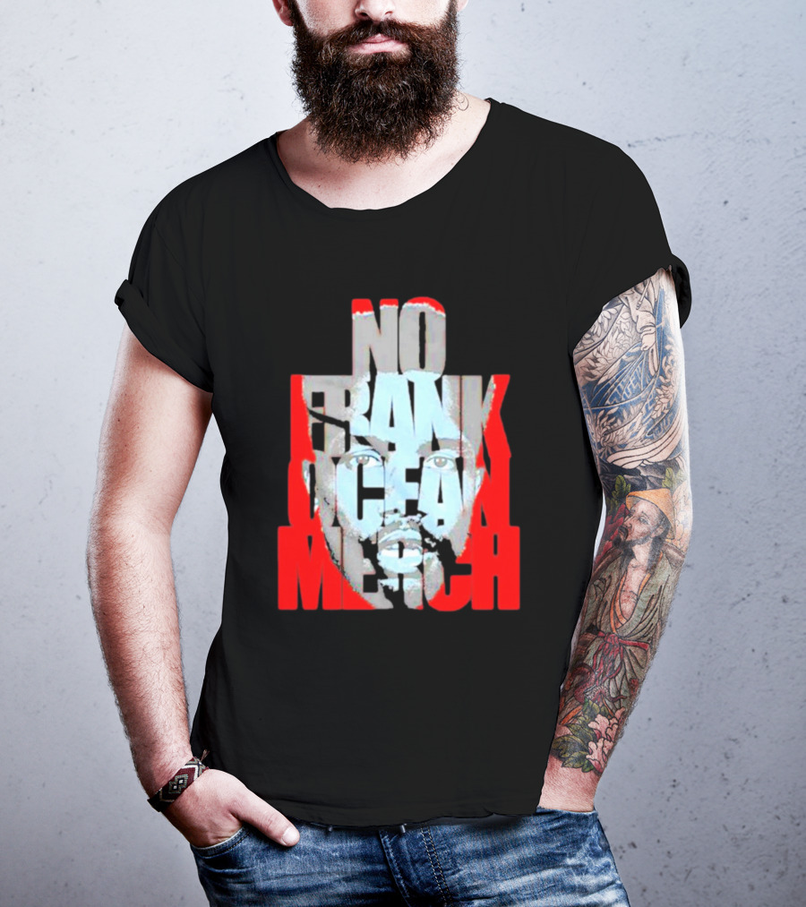 No Frank Ocean Merch Bold Text Face T-Shirt