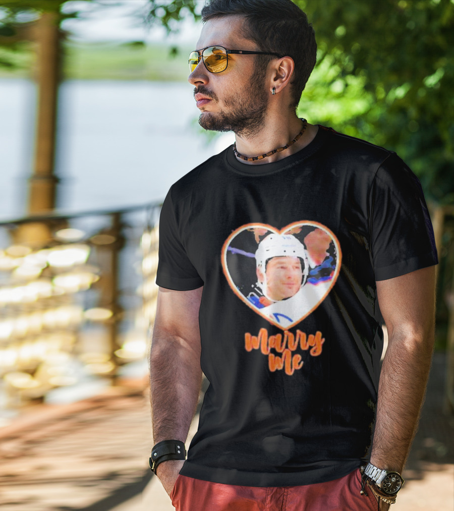 Zach Hyman Heart Shape Marry Me T-Shirt