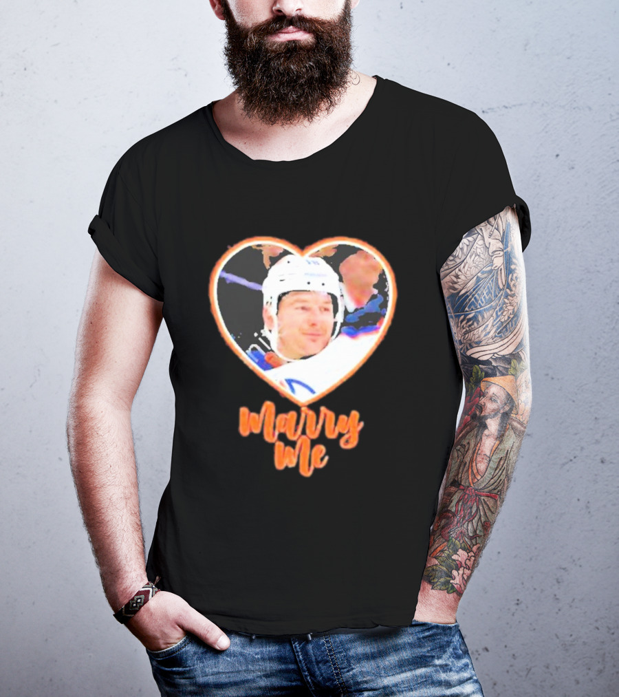 Zach Hyman Heart Shape Marry Me T-Shirt