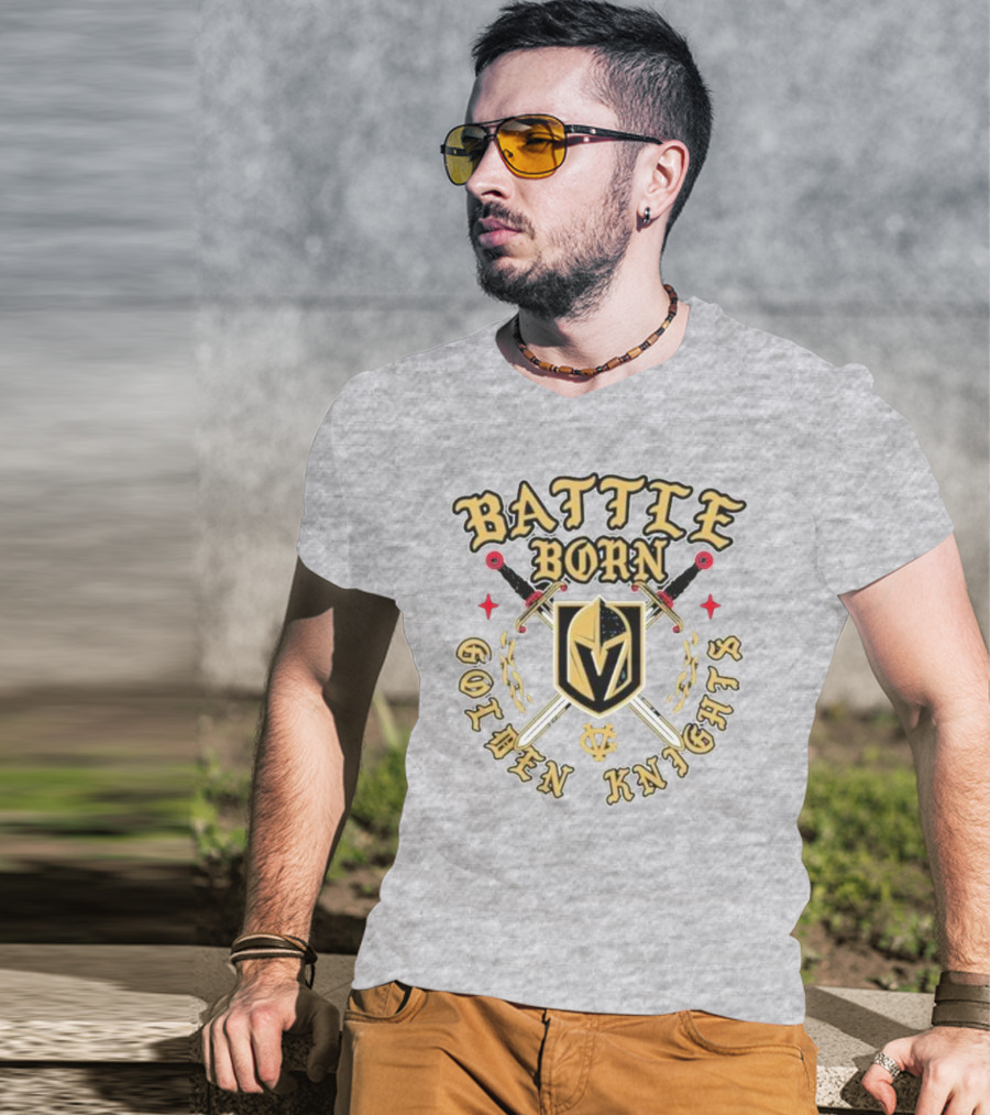 Battle Born Vegas Golden Knights Swords T-Shirt