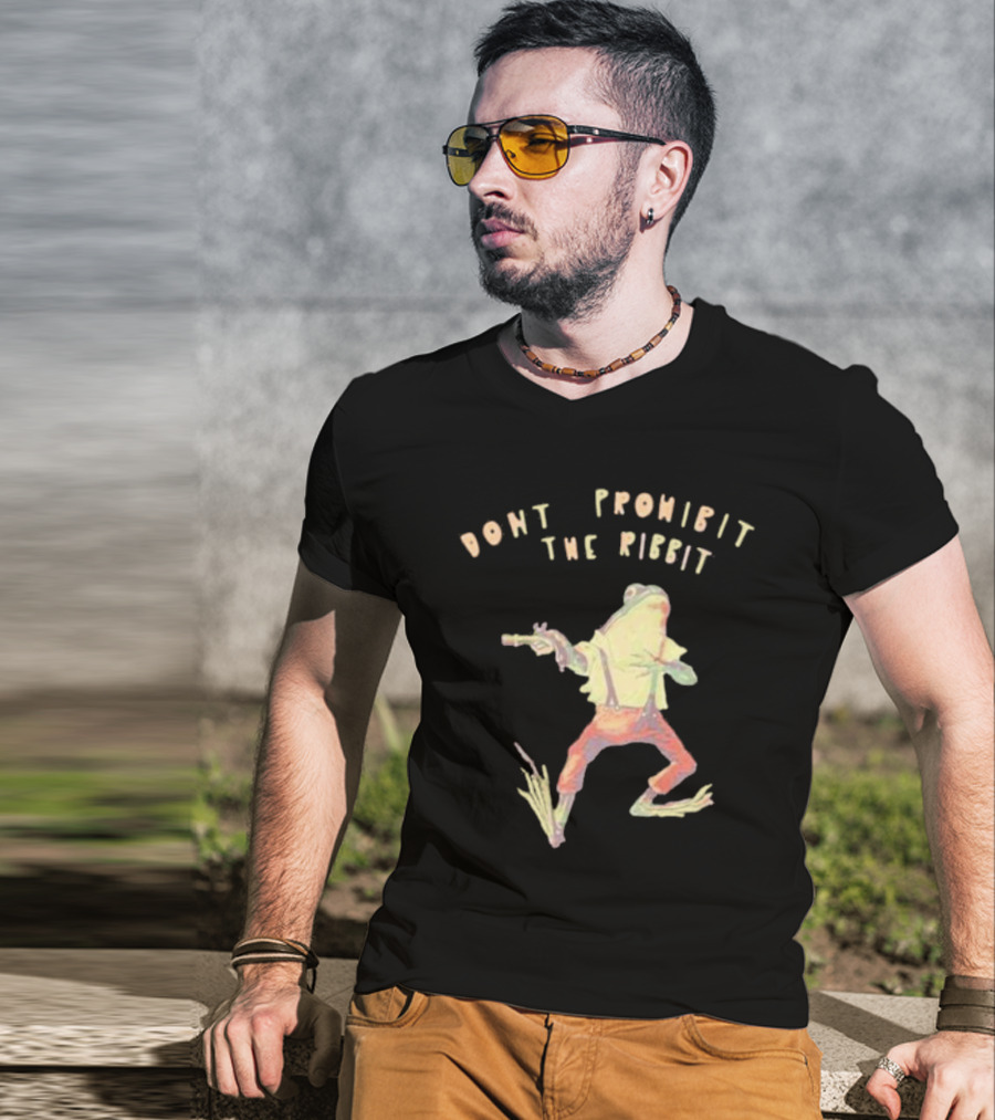 Don’t Prohibit The Ribbit Frog With Gun T-Shirt