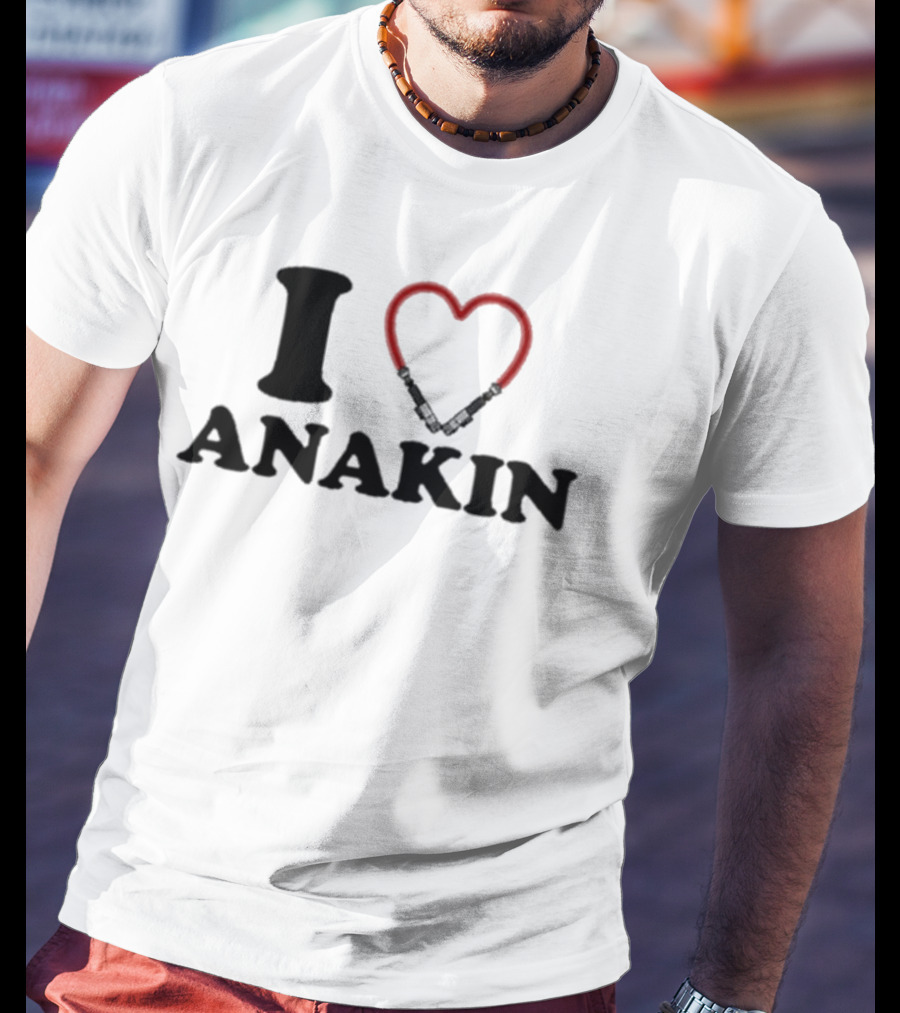 Hoesforclothes I Heart Anakin Lightsaber Love T-Shirt