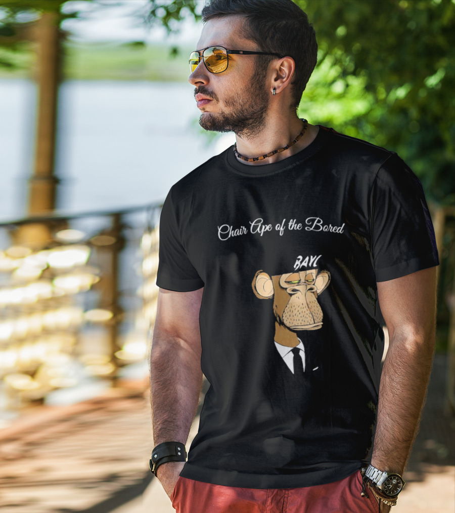 Bored Ape Yacht Club Bared Monkey Face Chair Ape T-Shirt