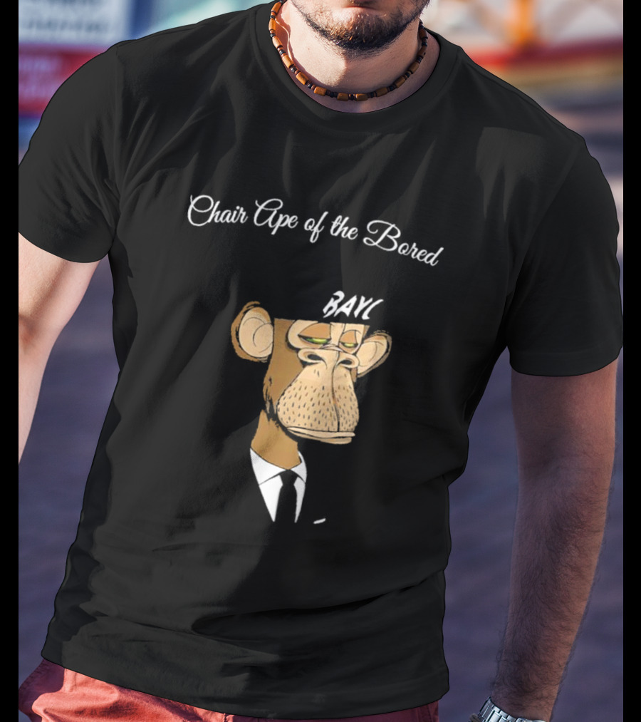 Bored Ape Yacht Club Bared Monkey Face Chair Ape T-Shirt