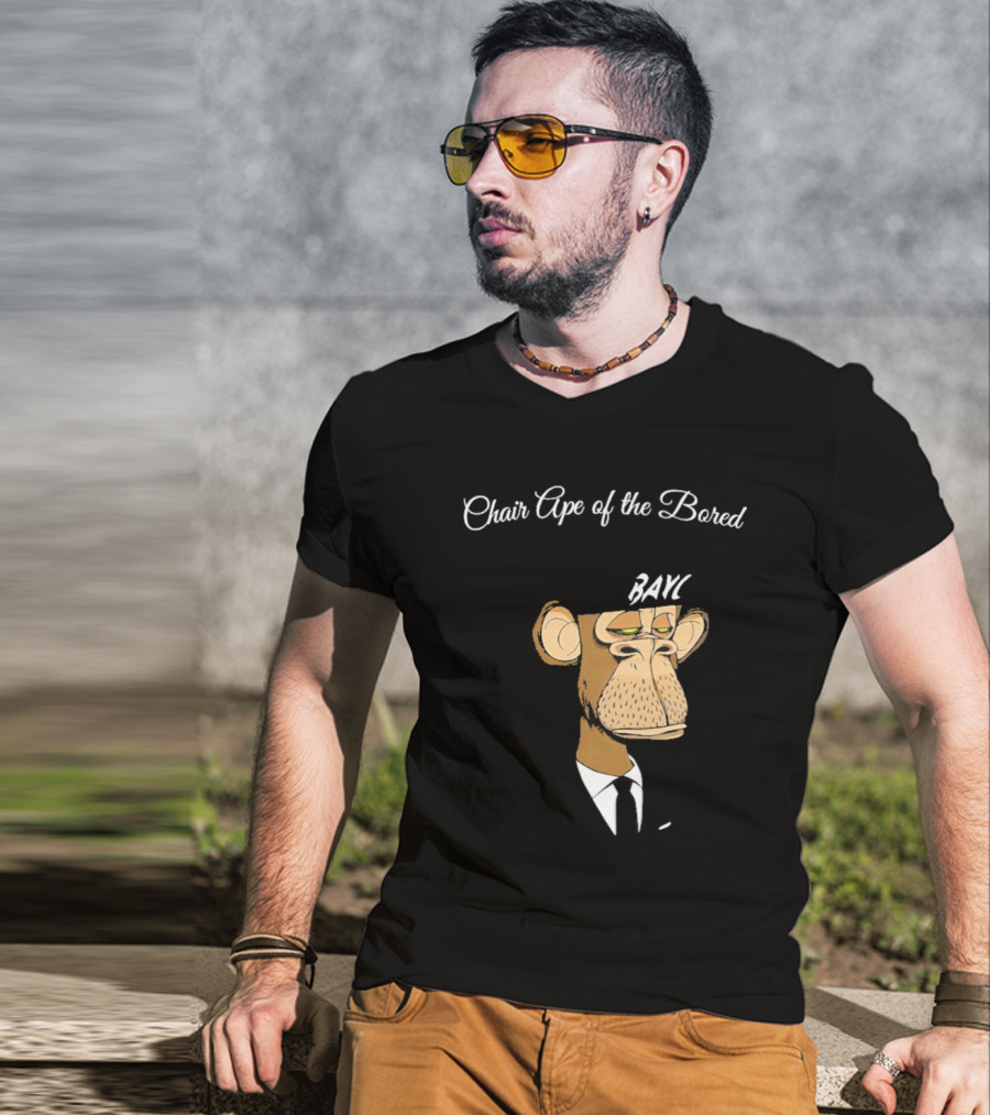 Bored Ape Yacht Club Bared Monkey Face Chair Ape T-Shirt