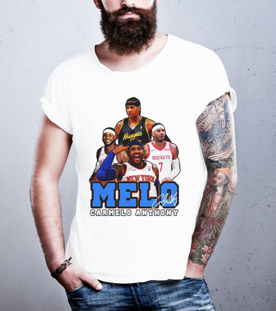 Carmelo Anthony Melo NYC New York Knicks Basketball KnicksTape T-Shirt