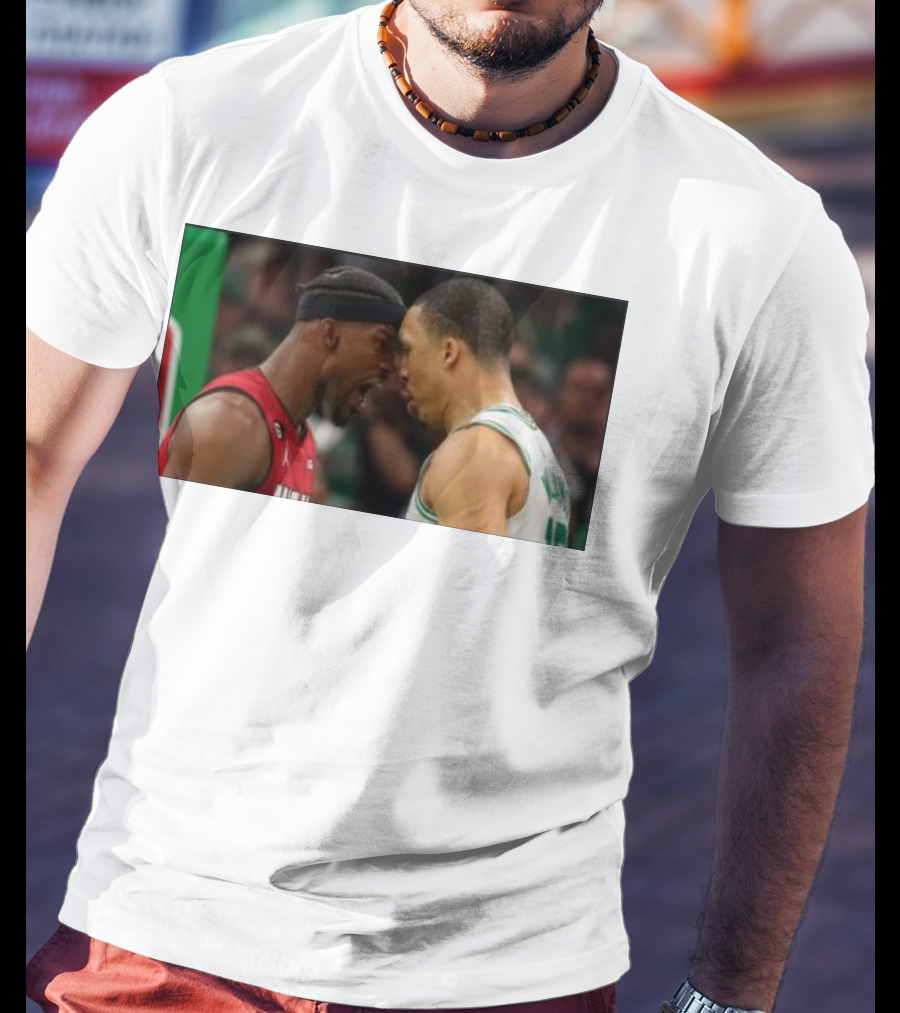 Jimmy Butler Grant Williams Faceoff Heat Celtics T-Shirt