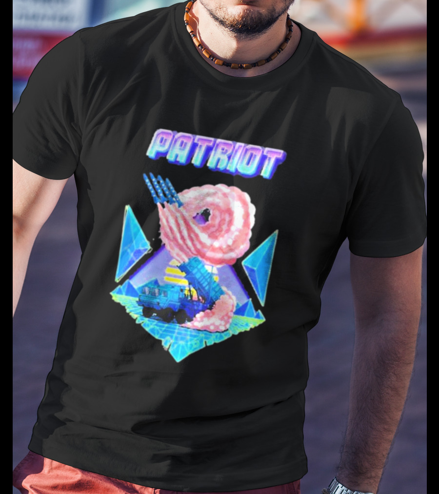 Saint Javelin Patriot Missile Truck Vaporwave Xeon 90s Aesthetic T-Shirt