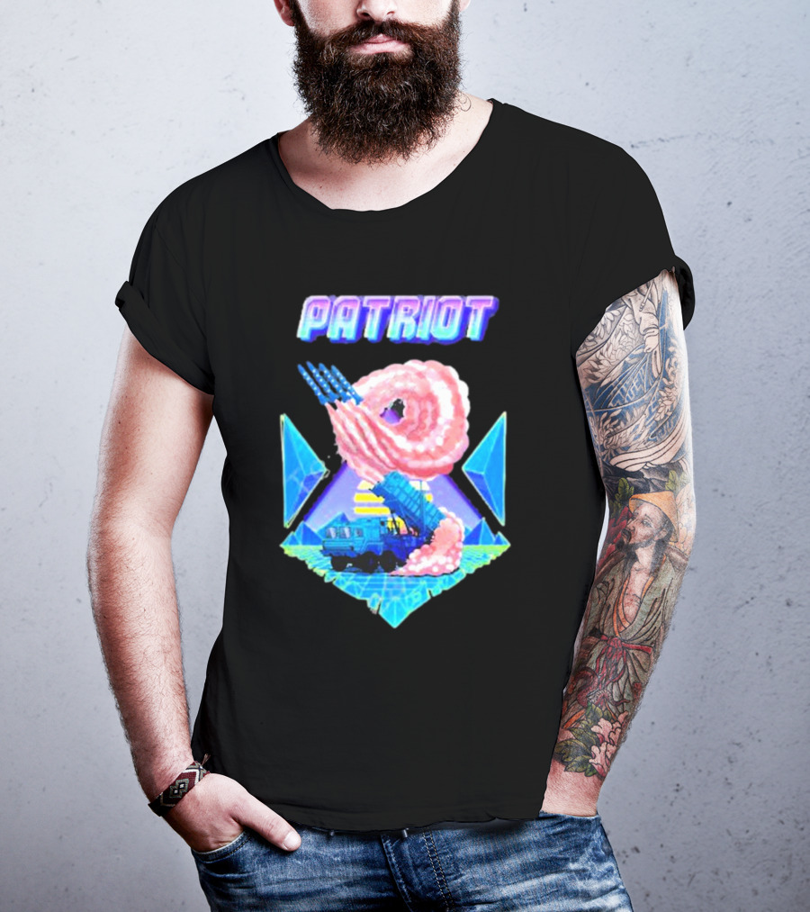 Saint Javelin Patriot Missile Truck Vaporwave Xeon 90s Aesthetic T-Shirt