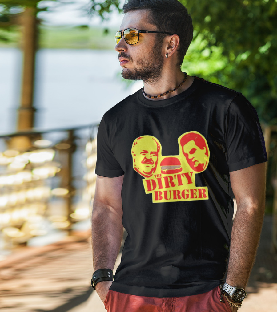 THE DIRTY BURGER Faces And Burger T-Shirt