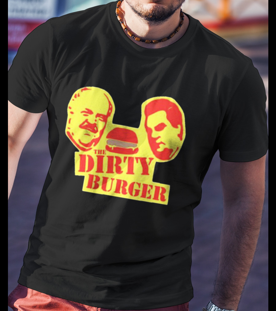 THE DIRTY BURGER Faces And Burger T-Shirt