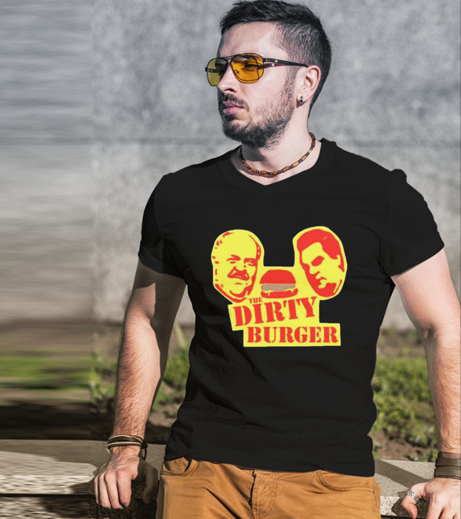 THE DIRTY BURGER Faces And Burger T-Shirt