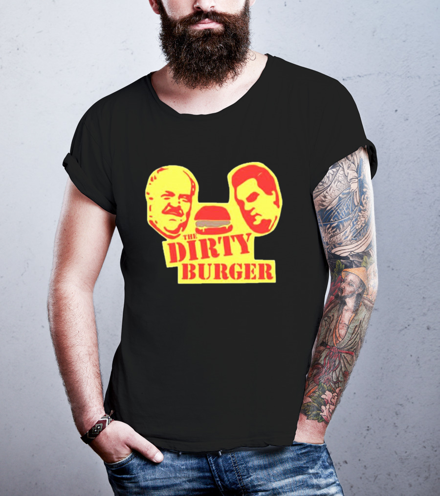 THE DIRTY BURGER Faces And Burger T-Shirt