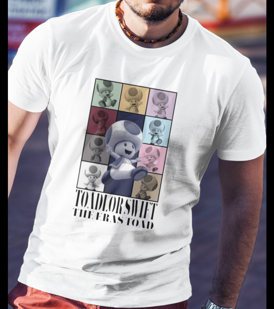 Toadlor Swift The Eras Toad Multicolor Pop Art Toad T-Shirt