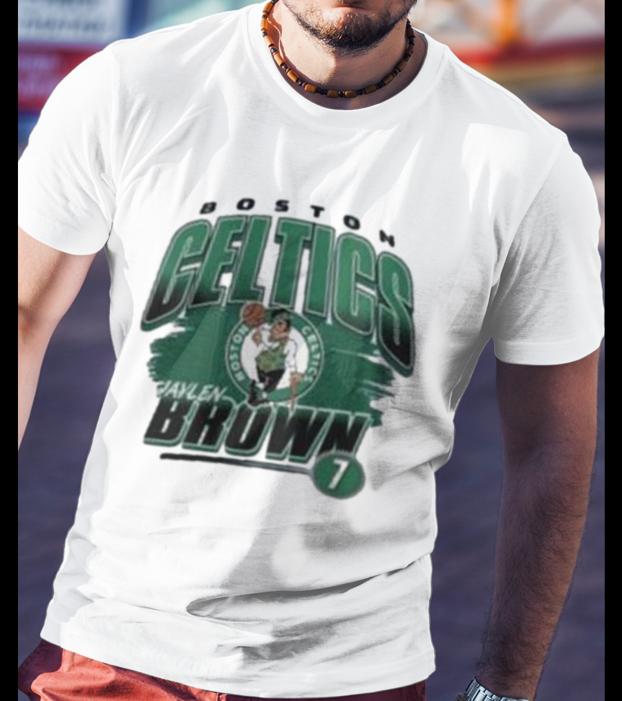 Boston Celtics Jaylen Brown Player Number 7 T-Shirt