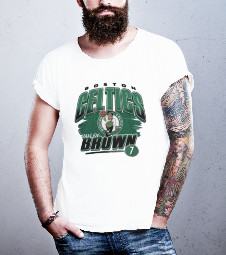 Boston Celtics Jaylen Brown Player Number 7 T-Shirt