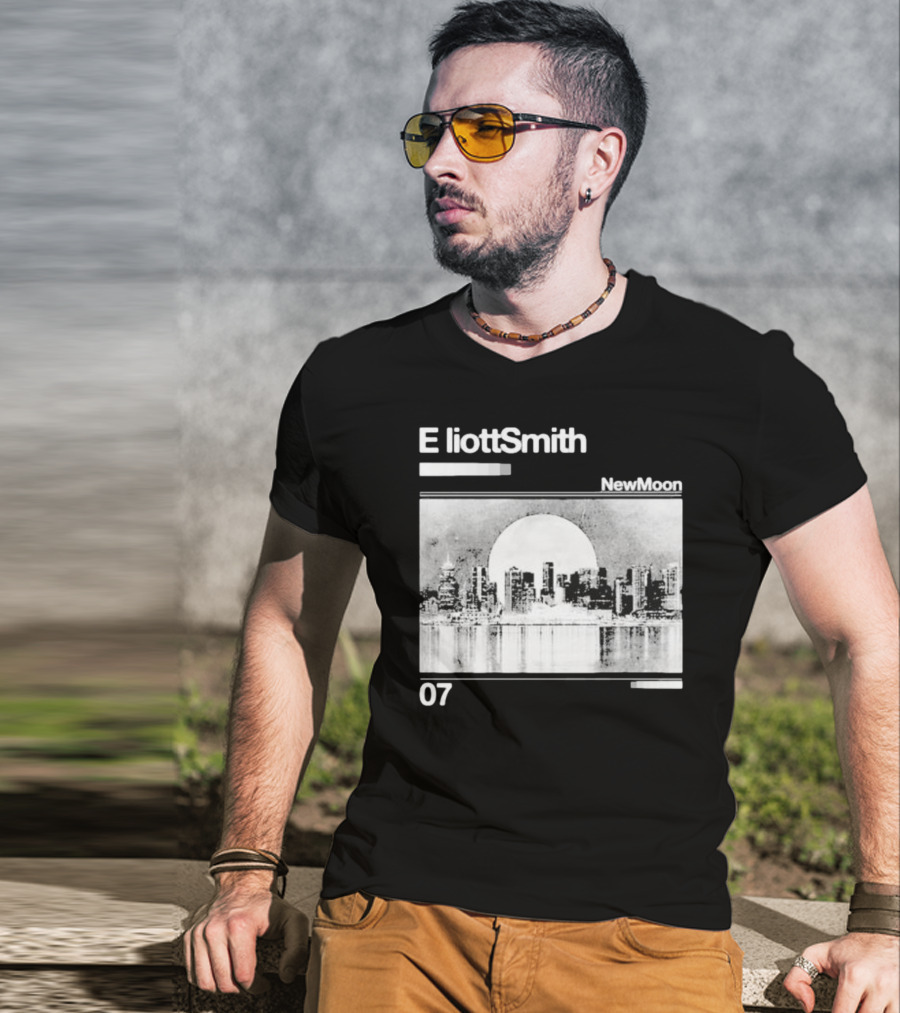Elliott Smith New Moon 07 Skyline T-Shirt