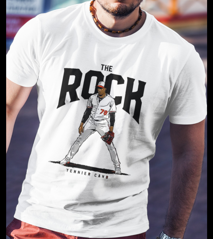 The Rock Yennier Canó 78 Baseball Player T-Shirt