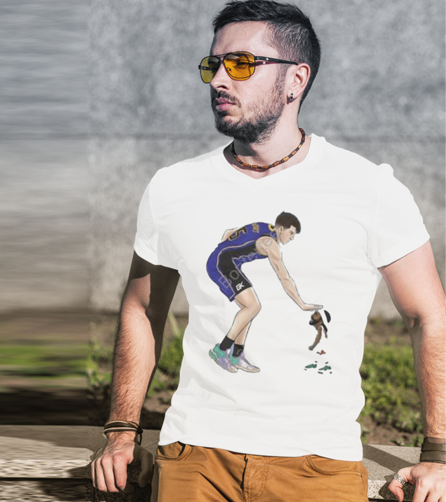 Austin Reaves Too Small NBA Gesture Basketball Play T-Shirt