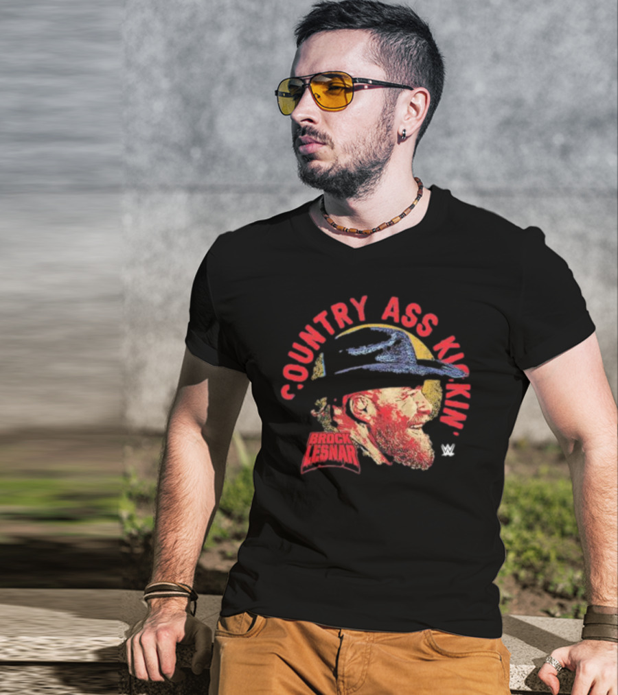 Brock Lesnar Country Ass Kickin' WWE Cowboy Hat T-Shirt