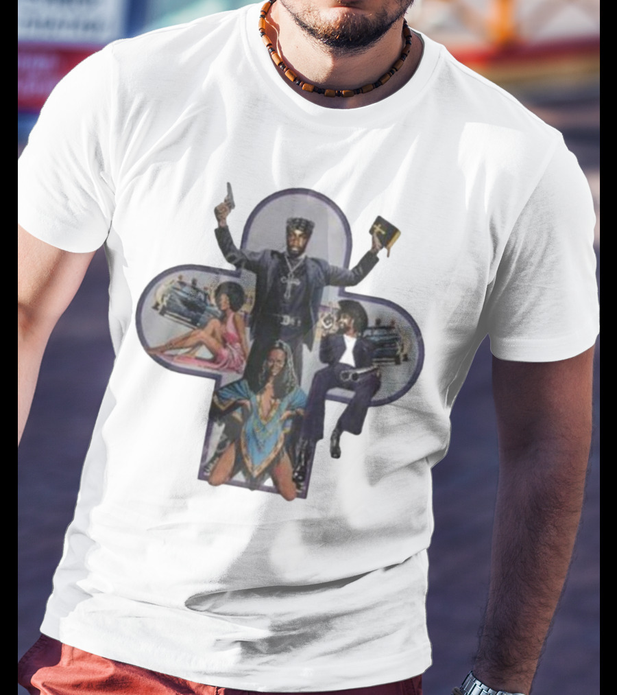 Jpegmafia And Danny Brown Blaxploitation-Inspired Imagery With Iconic 70s Aesthetic T-Shirt