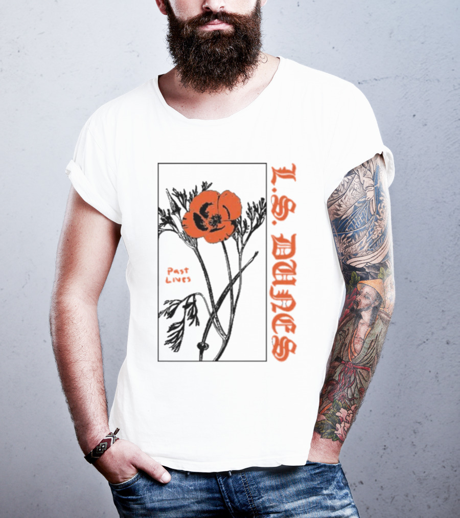 L.S. Dunes Past Lives Orange Flower T-Shirt