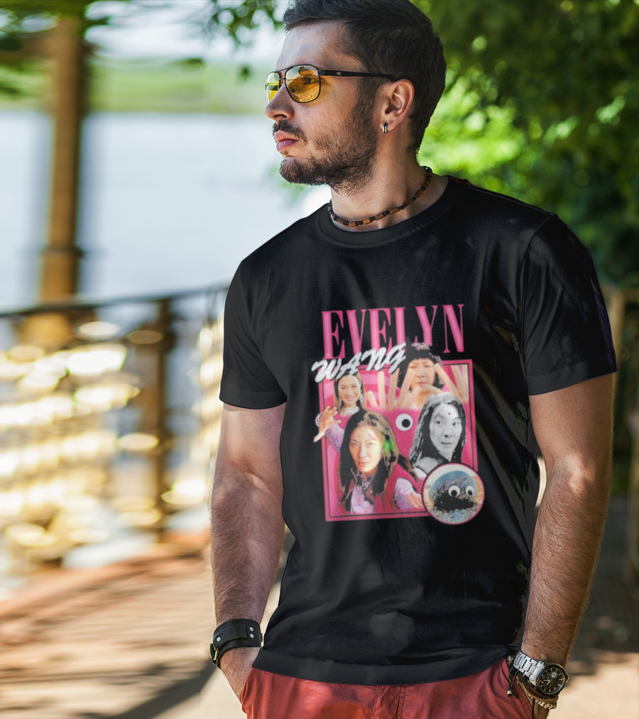 Evelyn Wang Everything Everywhere Multiverse Collage T-Shirt