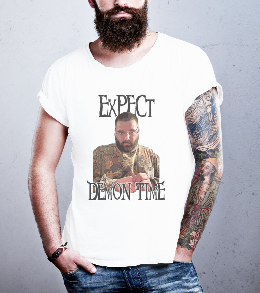 Expect Demon Time Clergy Camo T-Shirt